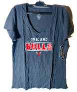 Concepts Sport Women&#39;s Chicago Bulls V-Neck Short Sleeve T-Shirt - XL - £11.62 GBP