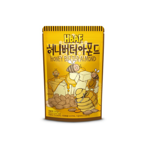 HBAF Nuts Honey Butter Almond 190g*2ea  허니버터 아몬드 - $37.52