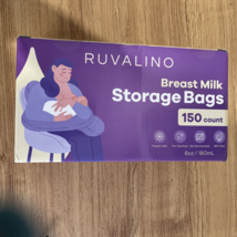 Breastmilk Storage 6 oz Bags for Freezer 150 Count Self Standing &amp; Lay F... - £18.28 GBP