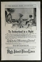 Vintage 1909 Rock Island Frisco Cruise Lines Switzerland Original Ad 721 - £5.22 GBP