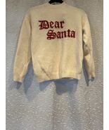 H&amp; M Girl’s  Dear Santa Christmas Sweater Size 8/10 US  Beige  Writing I... - $22.77 CAD
