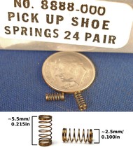 2 Aurora G+ Slot Car Chassis Pick Up Shoe SPRINGS #8888 - £1.17 GBP