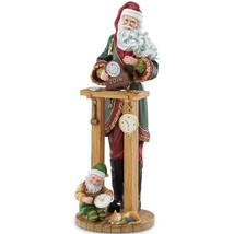 Lenox 2014 Santa Clock Shop Pencil Figurine Annual Countdown to Christmas NEW - $145.00