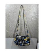 Vera Bradley Ellie Blue Purse Tote Handbag Blue Yellow &amp; Wallet Wristlet... - $717.44 MXN