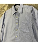 Polo Ralph Lauren Dress Shirt Mens 16 - 34 Blue Andrew Button Up Preppy ... - £10.97 GBP