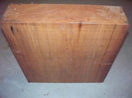 BEAUTIFUL LARGE CHERRY BOWL BLANK LATHE LUMBER WOOD 10 X 10 X 3&quot; - $44.50