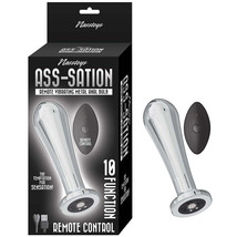 Ass-Sation Remote Vibrating Metal Anal Bulb Silver - $66.58