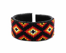 Mia Jewel Shop Native American Inspired Tribal Fire Diamond Pattern Guatemalan C - £15.81 GBP