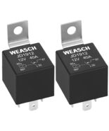 2 Pack JD1912 Car Relay, 12V 40A, 4 Pins SPST, Automotive Switches and S... - $167.66 MXN