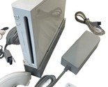 NINTENDO Wii WHITE CONSOLE BUNDLE 2 WiiMOTE, 1 NUNCHUK, STAND, TESTED WO... - $74.25
