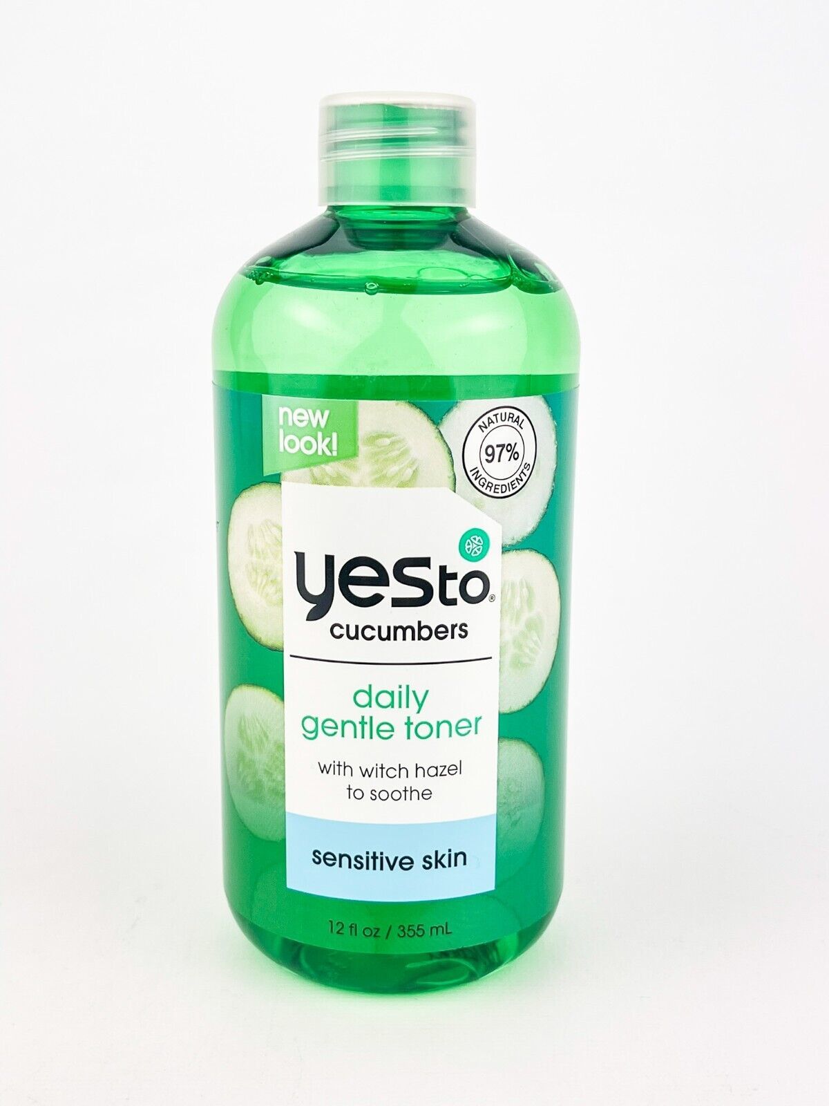 Yes To Cucumbers Sensitive Skin Witch hazel Daily Gentle Toner 12oz - $16.40