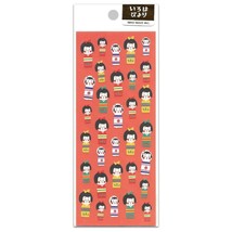 Cute Kokeshi Doll Stickers Classic Japanese Icon Paper Sticker Sheet Kawaii New - £3.13 GBP