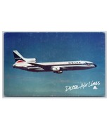 Delta Airlines Issued Lockheed L-1011 TriStar In Flight UNP Chrome Postc... - $71.72 MXN