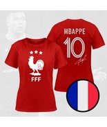 France Mbappe Champions 3 Stars FIFA World Cup Qatar 2022 Red T-Shirt - £24.03 GBP+
