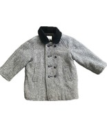 Carter’s Vintage Velvet Collar Black White Peacoat Size 3 girls winter coat - $30.00