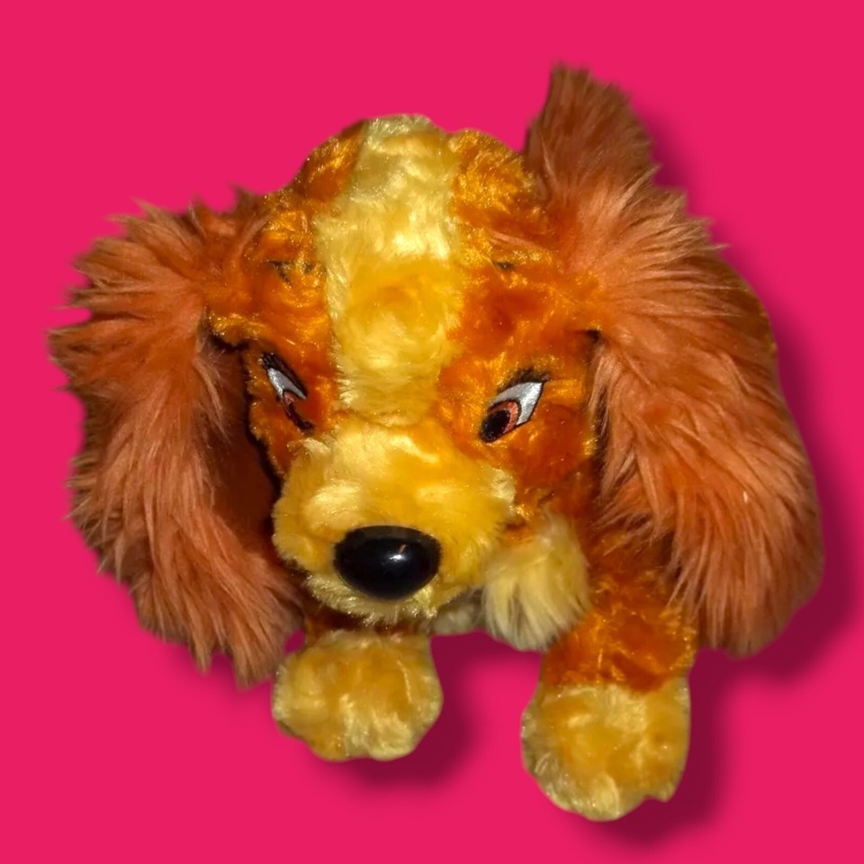 Walt Disney World/ Disneyland- Lady &amp; The Tramp Dog- &quot;Lady&quot; Plush- 13&quot; - $7.19