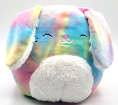 Squishmallow Candy the Tie Dye Bunny Rabbit Plush Stuffed Kelly Toy 2021  9&quot; - £22.74 GBP