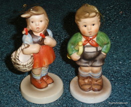 Lot of 2 Schmid Christmas Ornaments Hummel Hark The Herald &amp; Sweetheart ... - $8.72