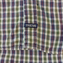 Structure Men's Button Up Long Sleeve Multicolor Plaid Shirt Long Sleeve Size XL image 6