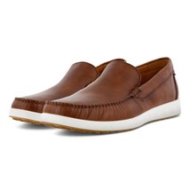 Ecco men&#39;s s lite moc leather moccasin Cognac - £81.63 GBP