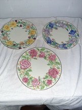 Set 3 Lenox Flower Blossom Collection 8.5&quot; Dessert Plates Suzanne Clee S... - £25.94 GBP