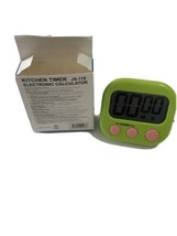 Kitchen Timer JS-118 Green Electronic Calculator - £2.40 GBP