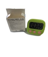 Kitchen Timer JS-118 Green Electronic Calculator - $3.00