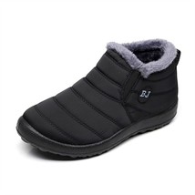 Men Winter Boots  Unisex Couples New Snow Boots Ankle Boots Solid Color Plush In - £26.08 GBP