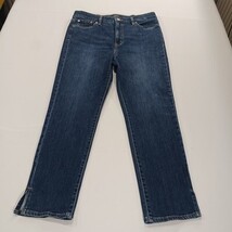 Lauren Ralph Lauren Jeans Women's 12 Blue Regal Straight Ankle Cotton High Rise image 11