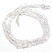 White Quartz Natural Gemstone Beads Multi Shape Strand Length 19&quot; KB-1354 - £8.68 GBP