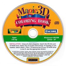 Crayola Magic 3D Coloring Book (Ages 2+) (PC-CD, 2003) Windows -NEW CD in SLEEVE - £3.18 GBP