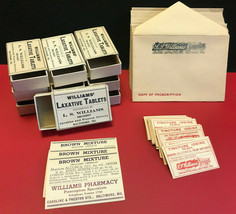 NOS 50&#39;s? Pharmacy Druggist Store Lot Poison Labels Script Envelopes LJ ... - $39.95