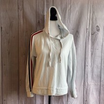 Pink Republic Hooded Sweatshirt, Size Small, White, Polyester Blend, Sid... - $21.99