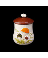 Laurentian Pottery Merry Mushroom large canister. Made in Quebec Canada. - £50.81 GBP