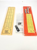 Whitman Cribbage Board #4230 Vintage Solid Wood Missing One Pin - $12.19