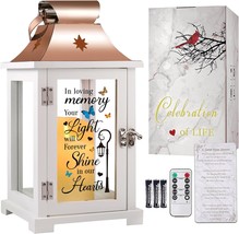 Memorial Lantern Sympathy Gifts for Loss of Mom Dad Loved One Bereavement Gifts  - £81.97 GBP