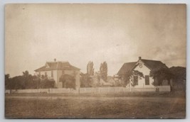 RPPC Two Lovely Homes Houses To Kingsburg CA Real Photo Postcard K24 - £4.66 GBP