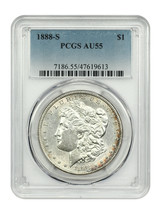 1888-S $1 PCGS AU55 - $305.55