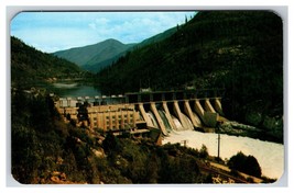 Kootenay Power Dam Kootenay British Columbia BC UNP Chrome Postcard R29 - £3.12 GBP