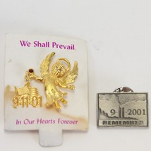 Remember 911 Lapel Pins and Angel We Shall Prevail in Our Hearts  Foreve... - $236.29 MXN