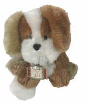 Avon Dog Plush Puppy 9" Squeeze Arm Ear Raises Stuffed Animal Toy - $13.80