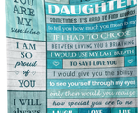 Daughter Gifts from Mom Dad Blanket 40”X50”,Gifts for Daughter from Moth... - $35.96