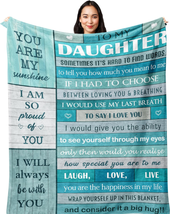 Daughter Gifts from Mom Dad Blanket 40”X50”,Gifts for Daughter from Mothers/Fath - £28.74 GBP