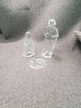 Lenox Fine Crystal Holy Family Figurines Joseph Mary &amp; Baby Jesus Christmas Set - £11.29 GBP