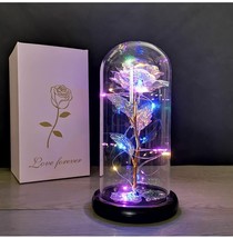 Light Up Rose Flowers Gift for Mom Valentine’s Day Anniversary Birthday Gift  - £18.27 GBP