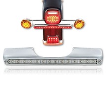 Turn Signal Bar 14 Red LED 12" Clear Reflector Lens Bar Fits: Harley Motorcycle - $84.95