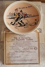 Normam Rockwell Plate Die Walk Am Rhein Rockwell On Tour Newell Pottery ... - $14.99