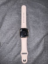 Apple Watch SE Cell 40mm Gold Aluminum - Starlight Sport Band MKQN3LL/A ... - £47.59 GBP