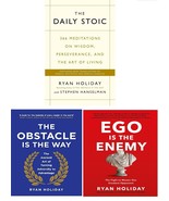 3 Books Set: Daily Stoic, Obstacle Is The Way and Ego Is The Enemy (Engl... - $28.49 CAD