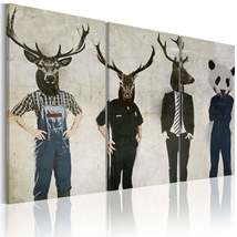 Tiptophomedecor Stretched Canvas Nordic Art - Humans Are Also Animals - Stretche - £62.84 GBP+